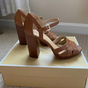 Michael Kors Brown High Heeled Strappy Sandals